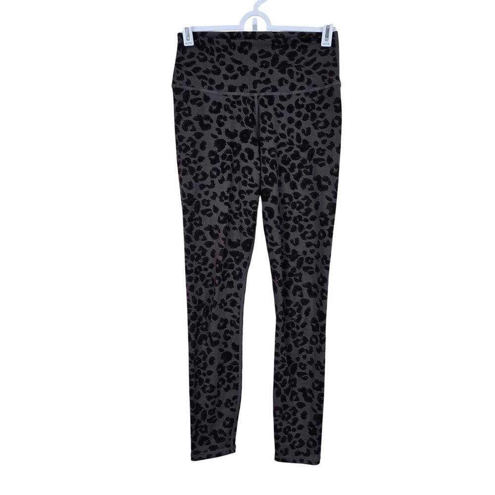 Women's Varley Century 7/8 Length Athletic Leggings in Iron Cheetah | Size XS